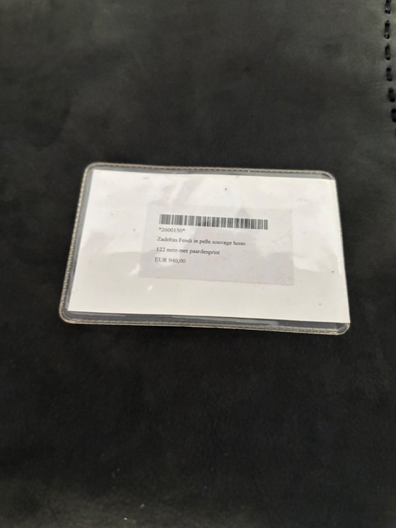 Image 1 of Leather FENDI saddlebag