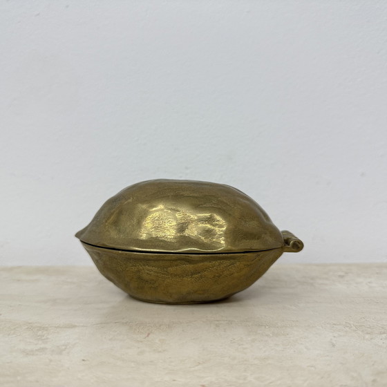 Image 1 of Brass Walnut Shaped Nut Cracker, 1970s