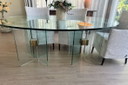 Ghyczy Glas Esstisch, oval. Marke Ghyczy