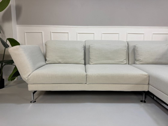 Image 1 of Brühl Moule Ecksofa Stoff Sofa Weiß Ausstellungsstück