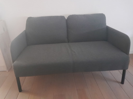Glostad two-seater sofa (Ikea) in dark grey