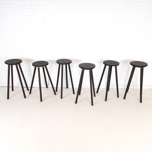 6x vintage bar stool