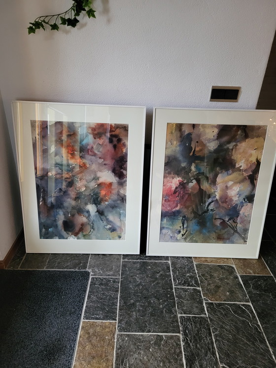 Image 1 of Dipinto con calde tonalità pastello 70x90cm