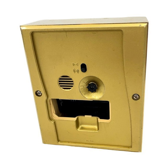 Image 1 of SEIKO Quartz | tafelklok/wekker | Japan | jaren 70/80 | gouden kast | vintage