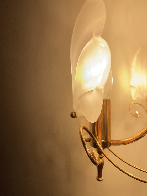 Image 1 of Elegant Italian Vintage Chandelier with Murano Shells