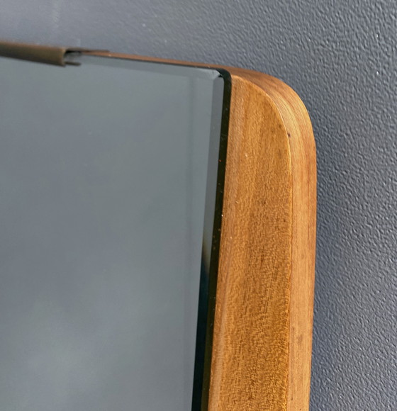 Image 1 of miroir en bois 1960