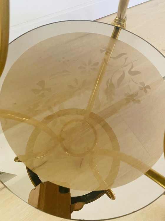 Image 1 of Italian Regency side table in brass