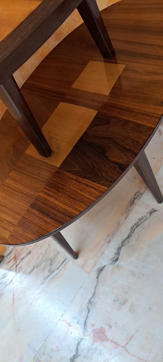 Mid Century Tafel jaren 60, Bijzettafels, Hout, Bruin (foto 7 van 9)