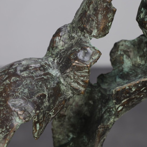 Image 1 of Scultura artistica in bronzo - Gatto maestoso