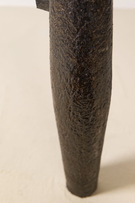 Image 1 of Large French Modernist Stoneware Vase