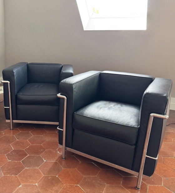 Image 1 of Coppia di poltrone in pelle