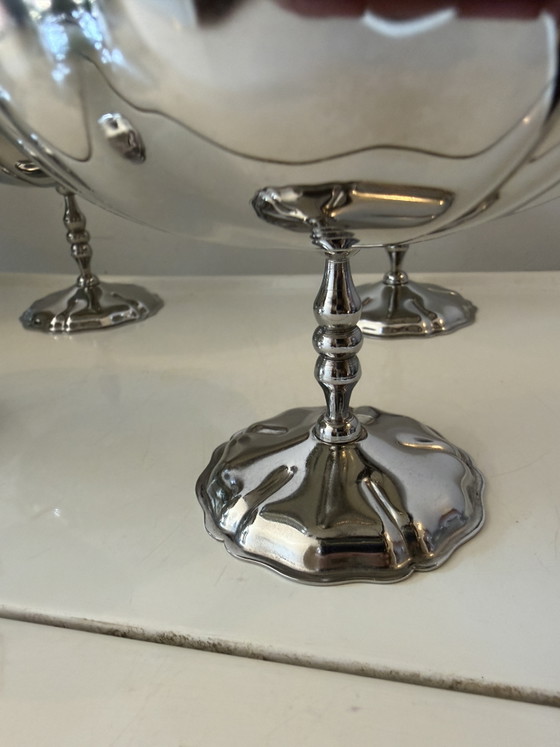 Set di 6 coupé ondulate cromate – Bicchieri e caraffe, Chrome (photo 5 of 5)