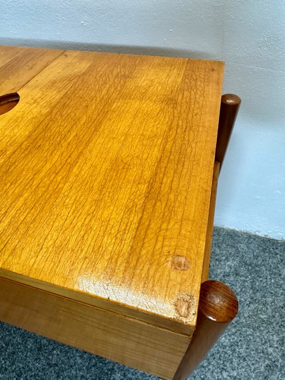Mid Century Sewing Cart Danish Design Lotos 226 Teak 60s, Bar carts, Wood, Brown (photo 10 of 15)
