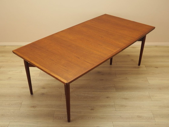 Image 1 of Table en teck, design danois, années 1960, designer : Arne Vodder, fabricant : Sibast