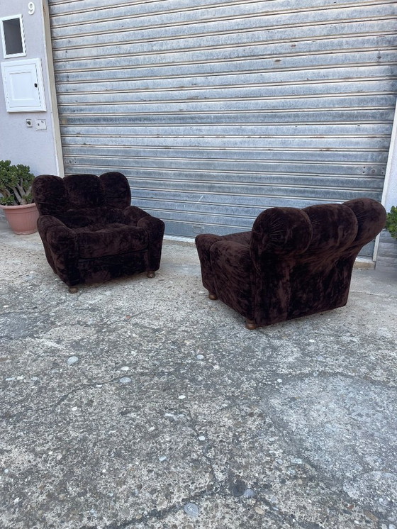 Image 1 of 1970’s Vintage Italian design armchairs by Doimo