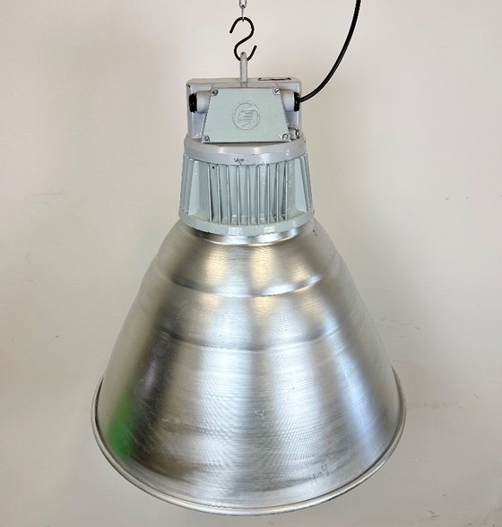 Image 1 of Large Industrial Aluminium Pendant Light from Elektrosvit, 1960s