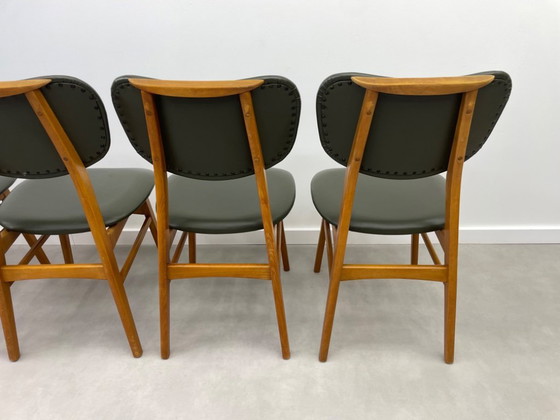 Image 1 of Set of 4 vintage 1960s teak chairs