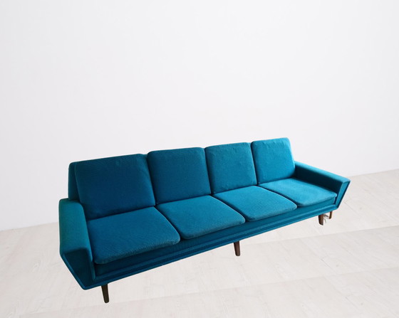 Image 1 of Vintage Mid century Deens design 4 zits bank en fauteuil 