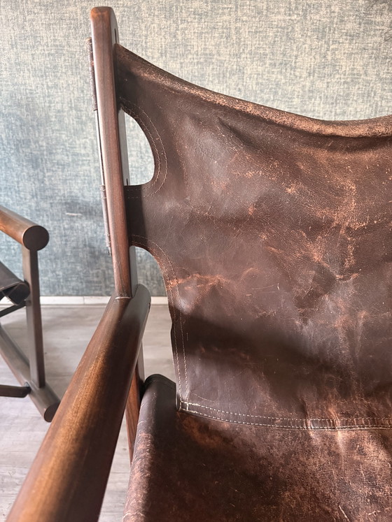 Image 1 of Pair of PL22 Lounge Chairs with Ottoman by Carlo Hauner & Martin Eisler for OCA, Brazil, 1960s