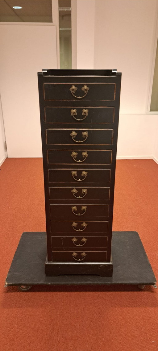 Antique Pharmacy Cabinet Chest of Drawers Office Cabinet Paper Drawers