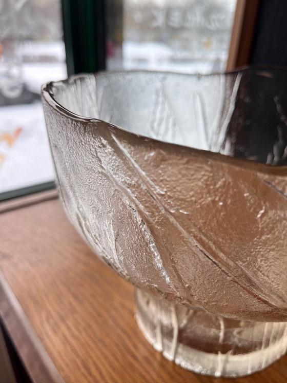 Image 1 of Kaija glass bowl designed by Aarikka for Humppila, Finland, 1960s