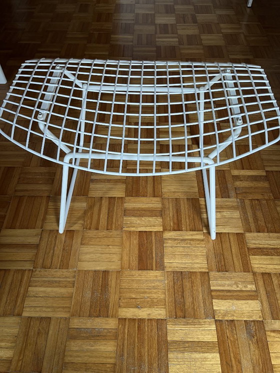 Originele Knoll International stoelen (set van 3) en bijpassende voetenbank – Fauteuils, Metal (photo 9 of 11)