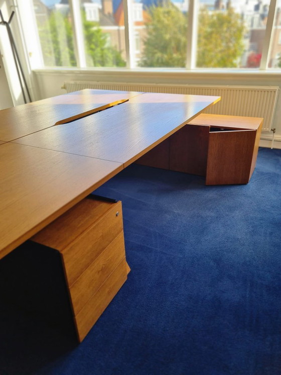 Image 1 of Design Office Furniture Set (single items for sale, too: 1 large and 1 small fully equipped desk, Sofa, 3 Chairs, Carpet)