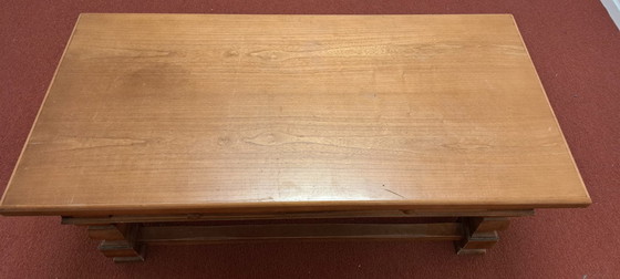 Image 1 of Classic wooden coffee table with drawers – solid & timeless
