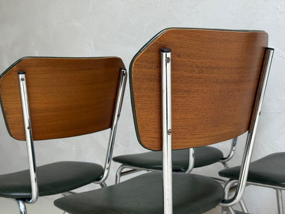 Image 1 of 4 x Vintage tubular frame chairs | 1970s | Original condition
