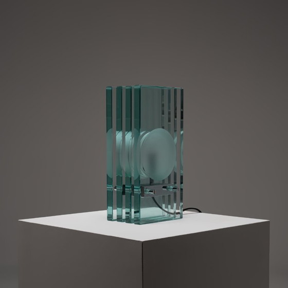 Image 1 of Glass Table Lamp by Giorgio Reggiori for Gallotti & Radice