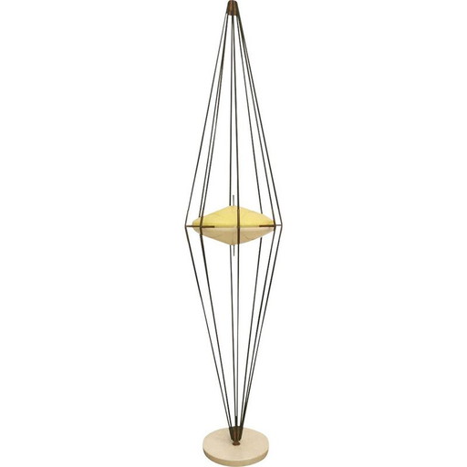 Vintage "Siluro" vloerlamp door Angelo Lelli en Ettore Sottsass voor Arredoluce, Italië 1957