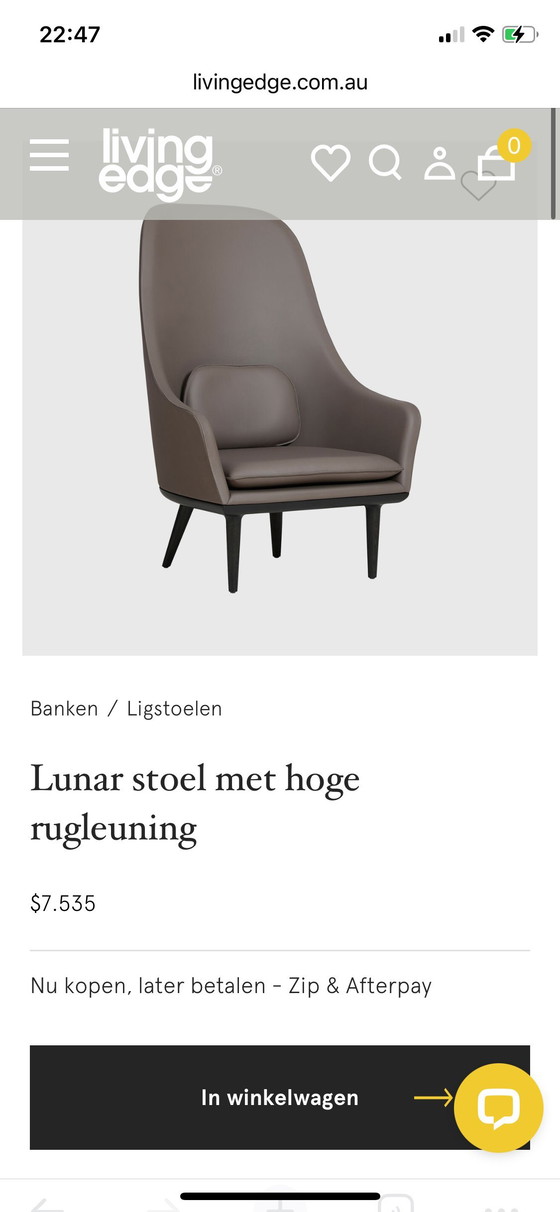 Image 1 of 2 piezas Space Copenhagen Stellar Works Lunar silla de respaldo alto