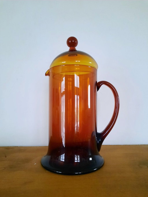Carafe en Verre Vintage avec Couvercle - Per Lütken pour Holmegaard