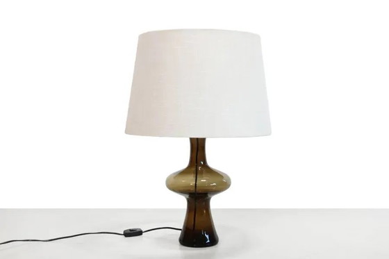 Glass table lamp by Lisbeth Brams for Fog & Morup, 1968 – Crystal, Vintage (photo 4 of 4)