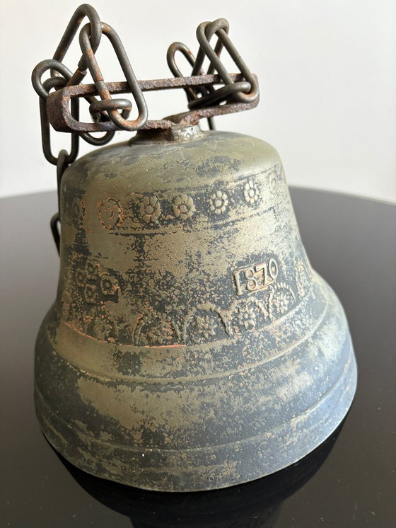 Image 1 of Antica campana in bronzo – Italia, 1870