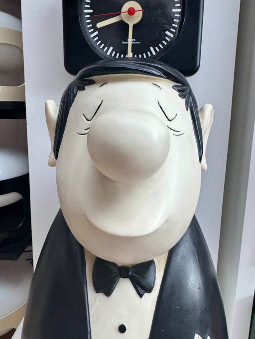 Large Vintage Loriot Bust – Mr. Müller-Lüdenscheid | Hand-Painted Sculpture | Original 1974 |