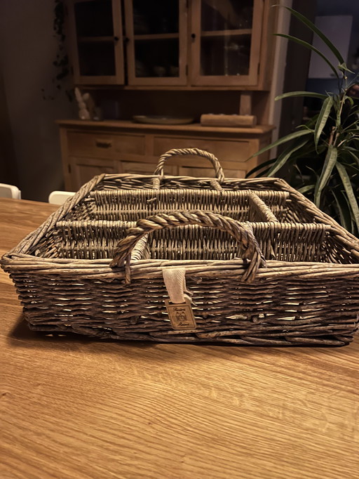 Rivièra Maison rustikales Rattan bestekmand/vakkenmand