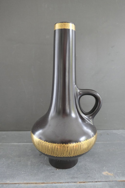 Vintage Keralux Boch Frères Belgio vaas Ernest D'Hossche