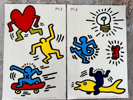 IKEA X Keith Haring, Slätthult Wall Stickers