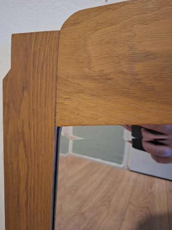 Image 1 of Vintage art deco spiegel 1930 Amsterdamse school 