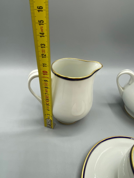 Limoges Lafarge Porcelain Set, Cobalt and Gold, Cup, Creamer, Sugar Bowl – Decorative Objects (photo 4 of 7)
