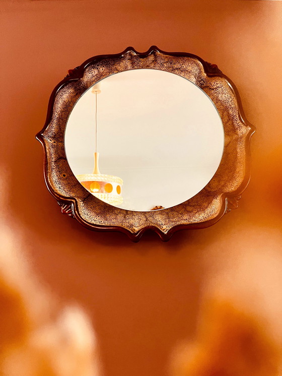 Image 1 of Very Unique! Fat Lava Mirror with Lighting