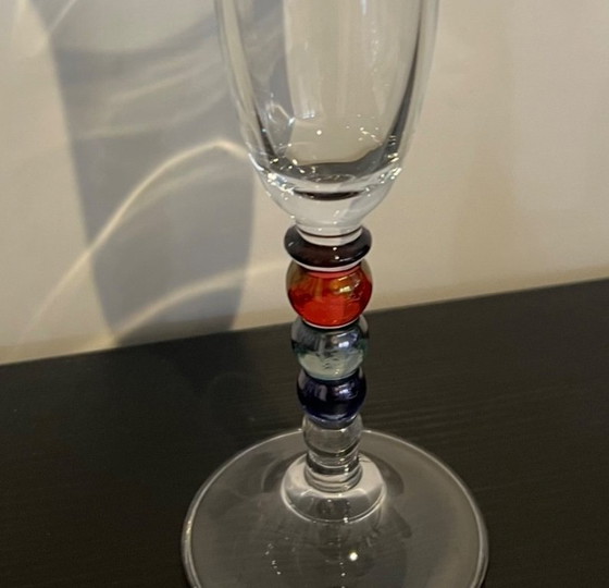 Image 1 of 5 champagneglazen op voet