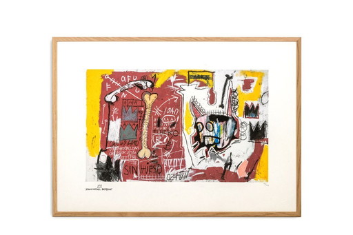 Jean-Michel Basquiat. Serigrafía numerada en color. Década de 1990.