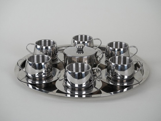 Image 1 of Servizio da caffè, design italiano, anni '80, prodotto in Italia