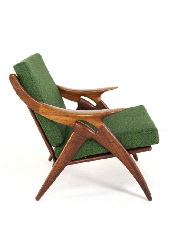 Image 1 of De Ster de Knoop fauteuil 'Glane' vintage gestoffeerd