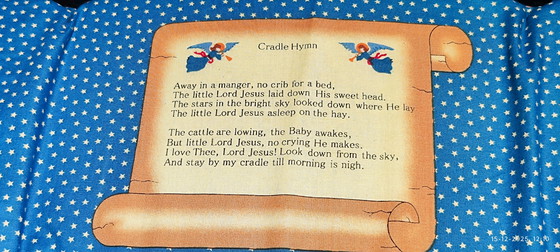 Image 1 of Nativity scene vintage cotton