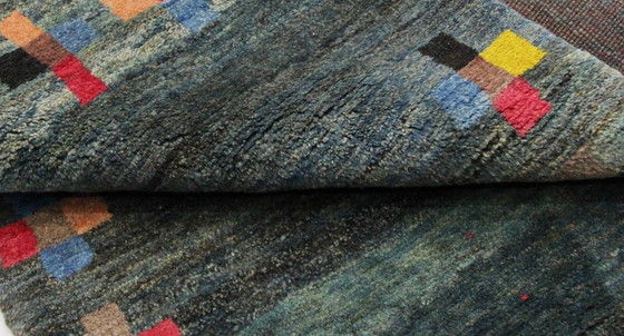 Image 1 of Original Persian carpet Gabbeh Ghashghai oriental carpet 198 cm x 108 cm old natural