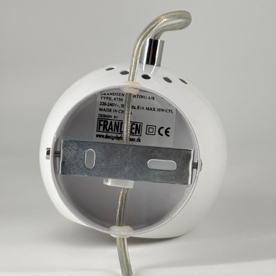 Frandsen Ball Magnet Wandleuchte, Benny Frandsen, Danish Design, Wandleuchten, Metall, Weiß (Foto 8 von 15)