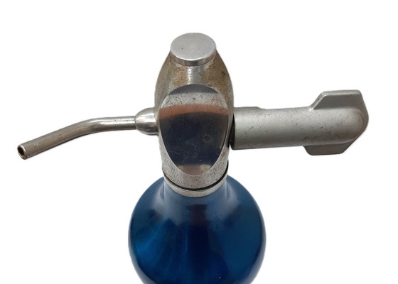 Image 1 of Vintage blue soda syphon